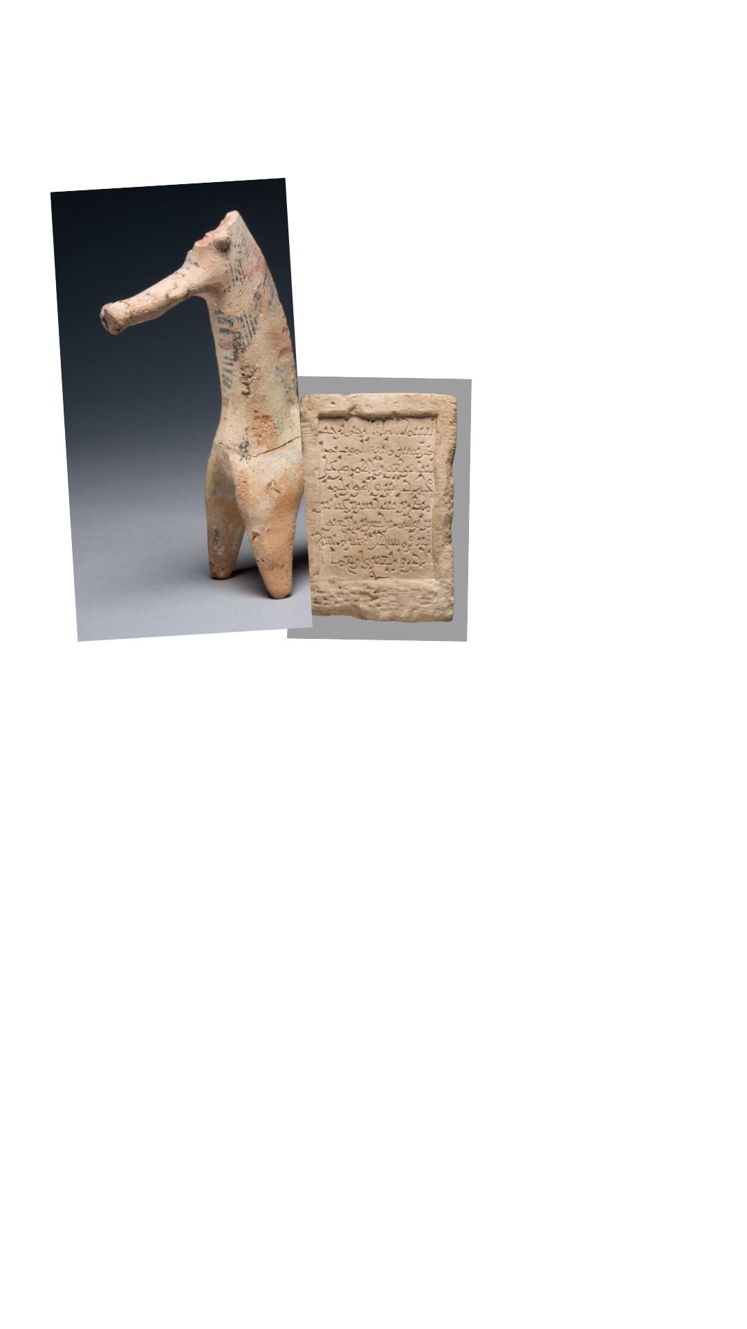 Different objects merging to create a horse like creature