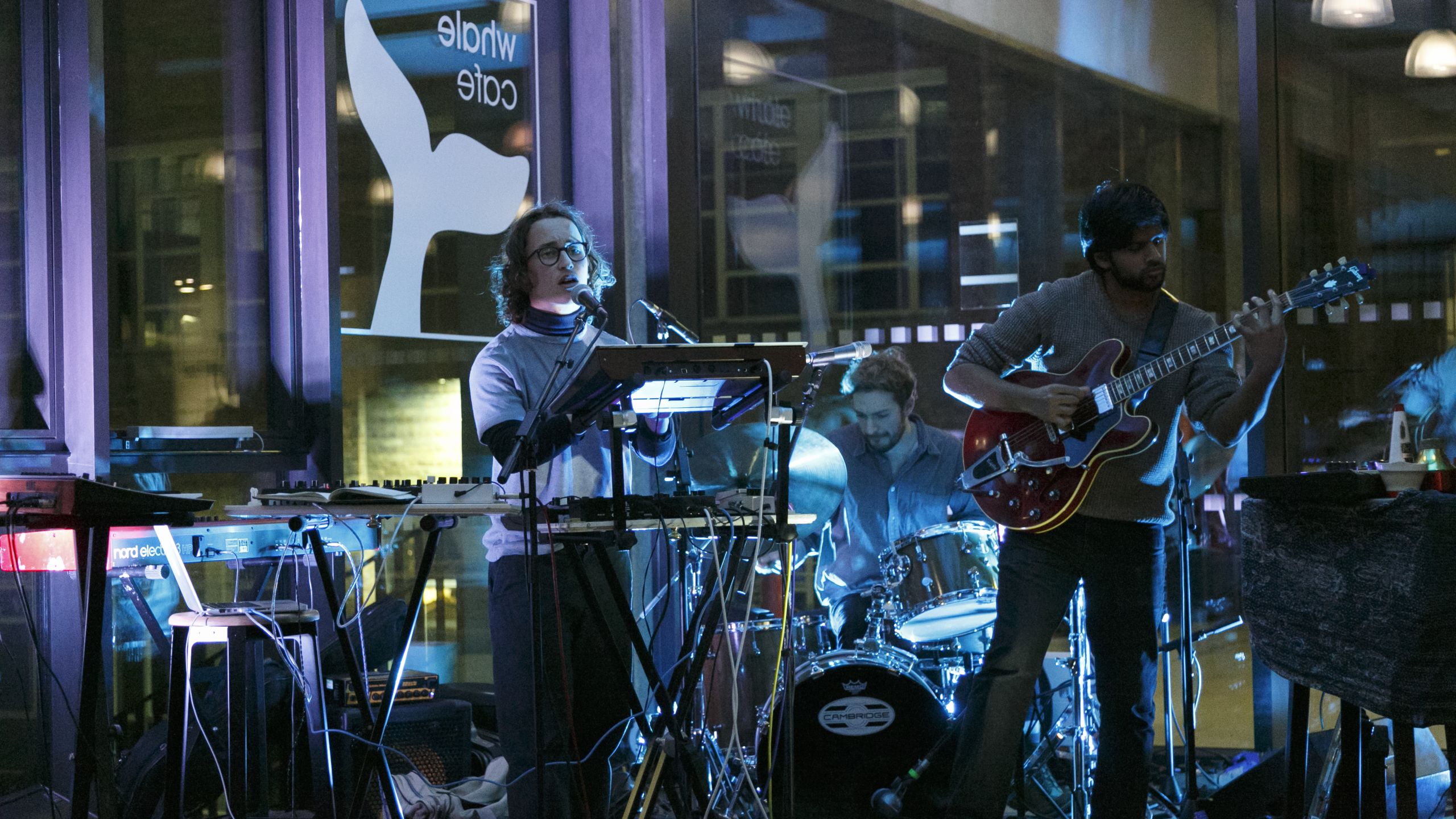 A jazz band performs 