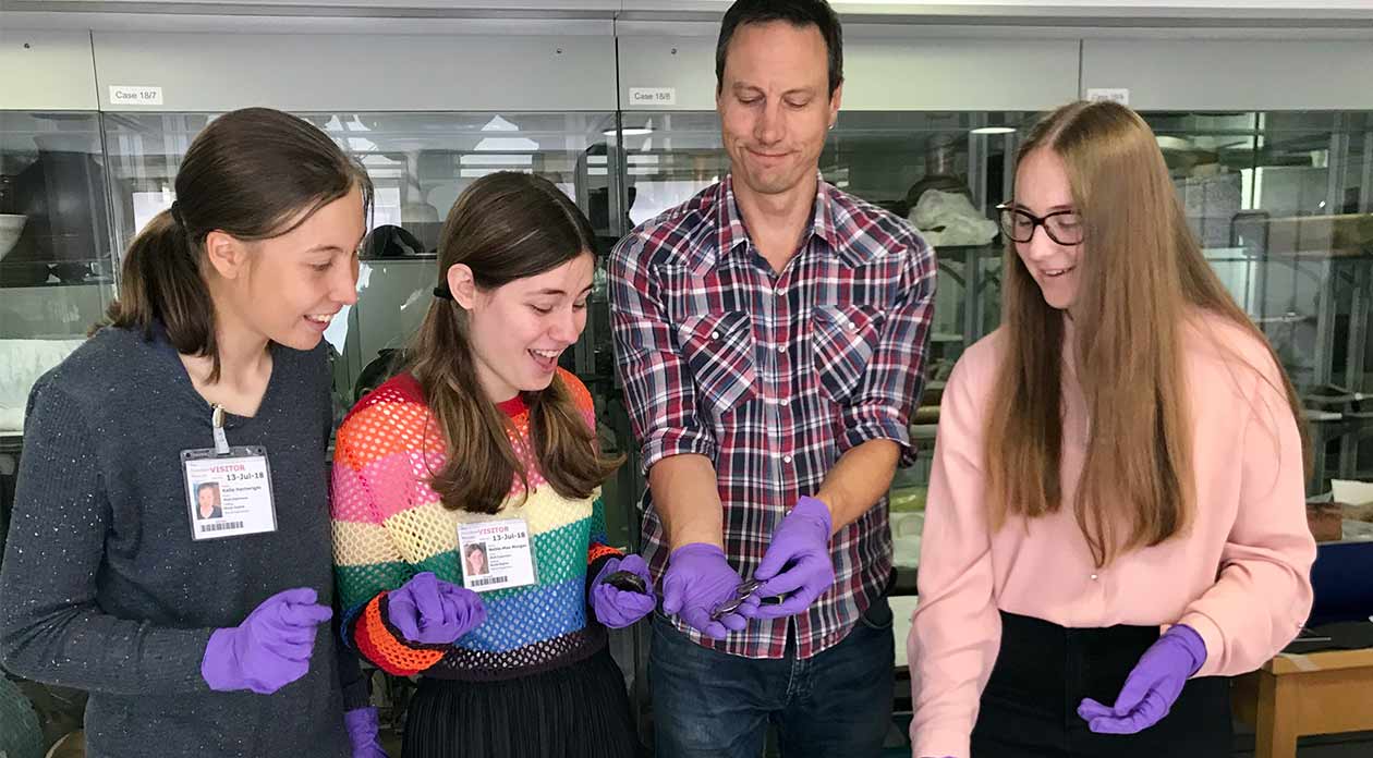 Work experience at the Zoology exploring the collections