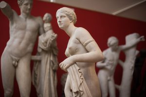 Casts of sculptures on display at the Museum of Classical Archaeology, Cambridge