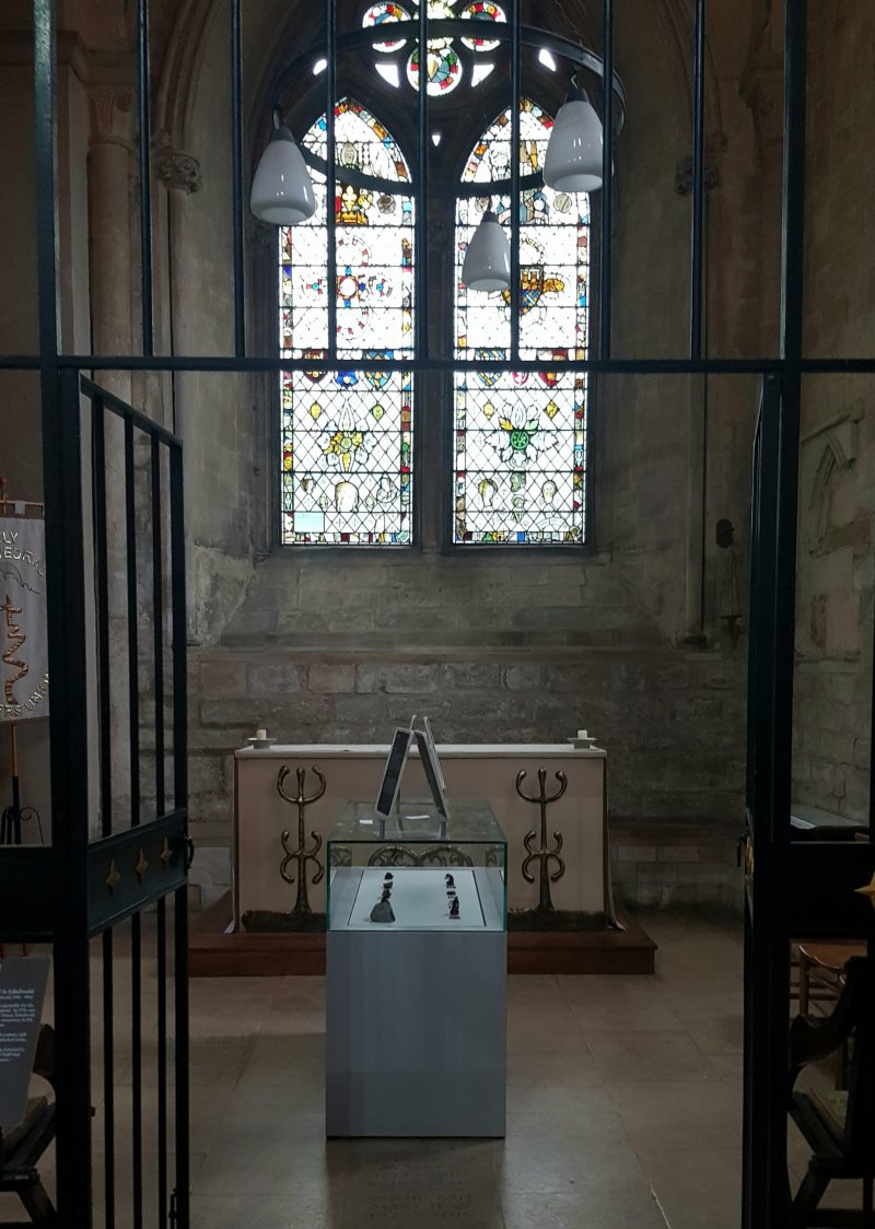 meteorites on display in St Dunstan's chapel