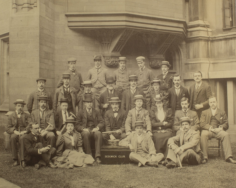 The first formal Sedgwick Club photograph to include women, 1897 (ref. SGWC 04).