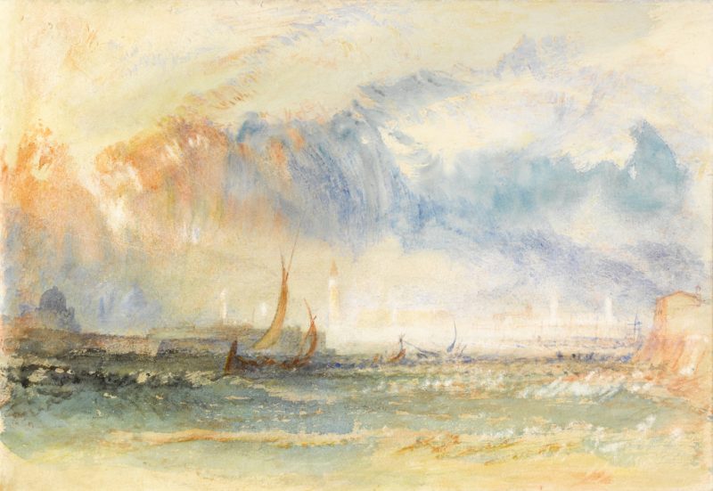 An image of J.M.W Turner's Venice, Storm at Sunset