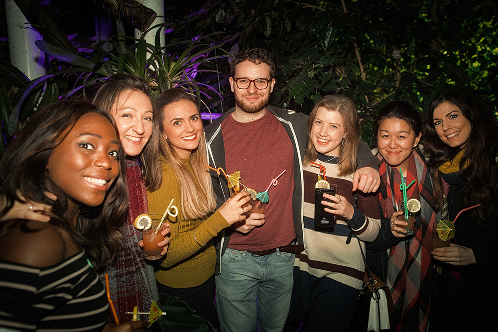 Group of friends at Botanic late