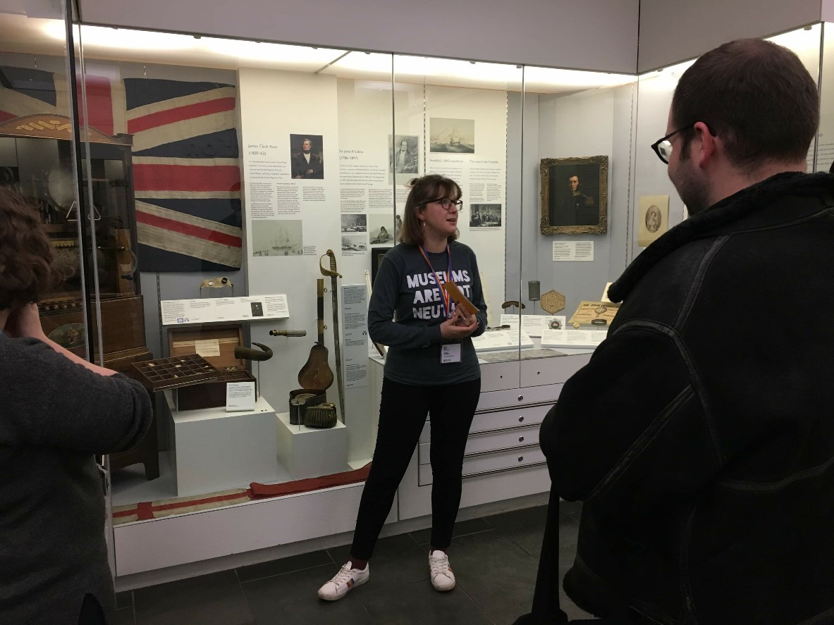 Tour guide in the Polar Museum