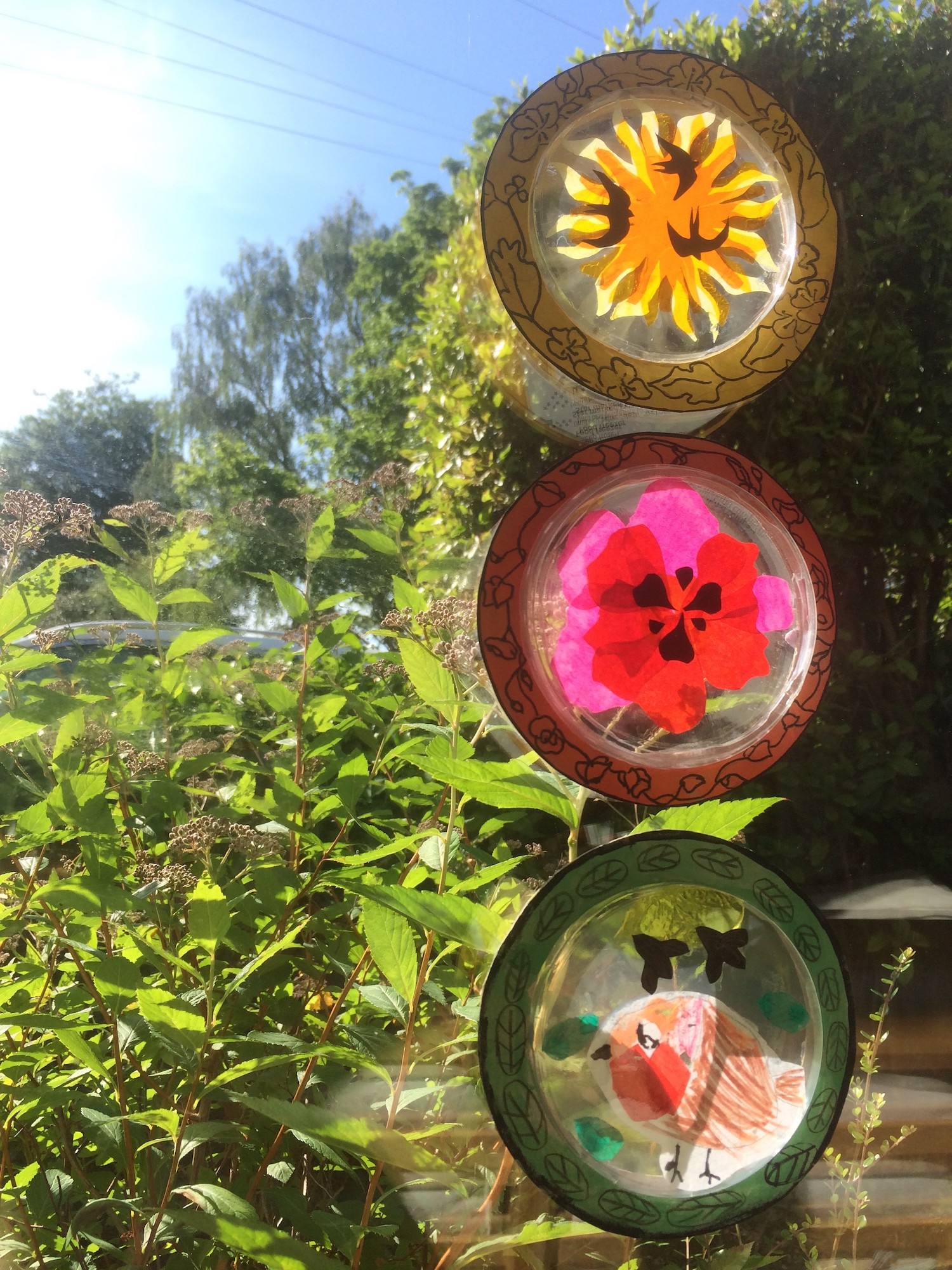 Homemade Stained glass Roudels 