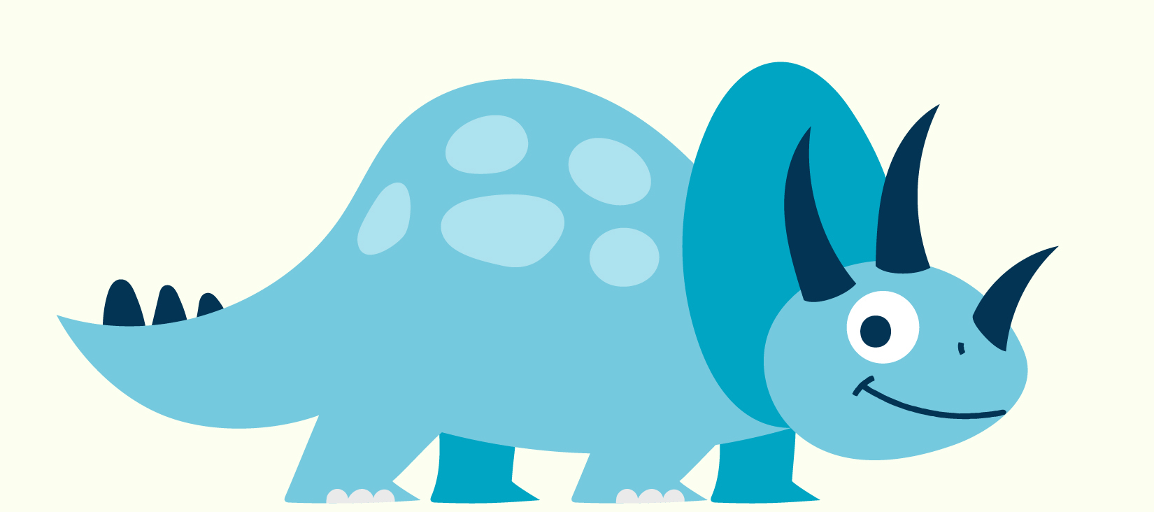 cartoon tricerratops