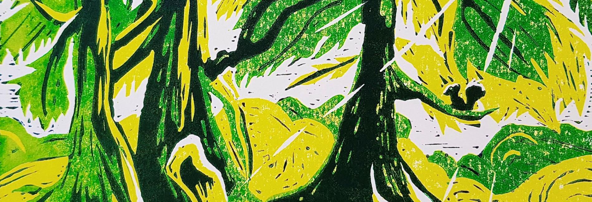 CLASSROOM COURSE Linocut leaves - Cambridge Botanic Garden