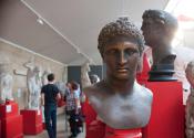 people exploring the casts inside the museum