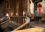 The staircase inside the museum 