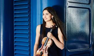 Savitri Grier with violin 