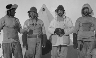 Four Antarctic explorers