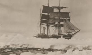 Early photograph of Captain Scott's ship, Terra Nova by Herbert Ponting