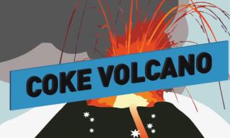 graphic of volcano