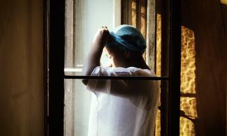 Woman with a headscarf