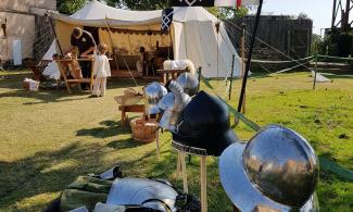 Medieval camp renactment