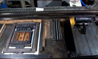 Printing press from the museum's collection
