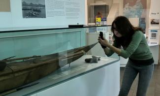 Artist Alice White at the Polar Museum