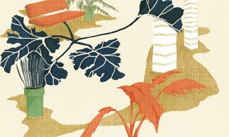 abstract botanical image