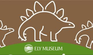 Illustration showing an outline of a Stegosaurus