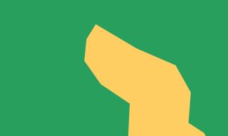 Abstract yellow and green shape