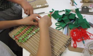 Hands doing crafts