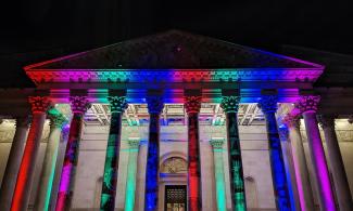 Fitzwilliam entrance by night