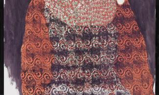 A red artwork