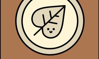 An illustration of a leaf on a dish, with a smiley face. Underneath it reads 'Leaf Dishes', Saturday 3 February.