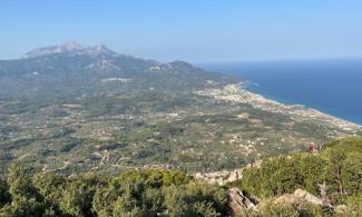 View over the island of Samos