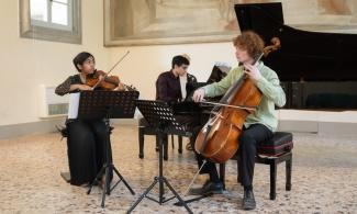 three musicians with different instruments