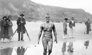 Gertrude Ederle, 6 August 1926, black and white photograph © New York Daily News Archive/Getty Images