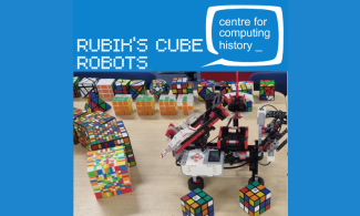 Robots solving Rubik's Cubes