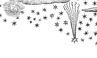 1618 Day Poster - a comet in the sky