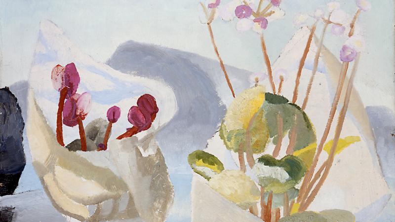 Winifred Nicholson, Cyclamen and Primula, 1923