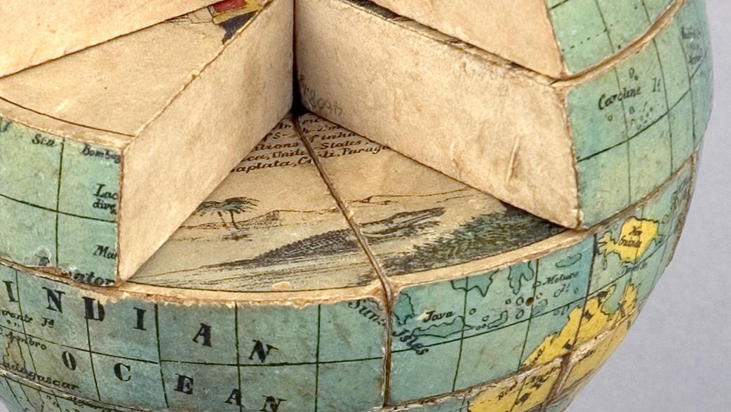 A section of a globe