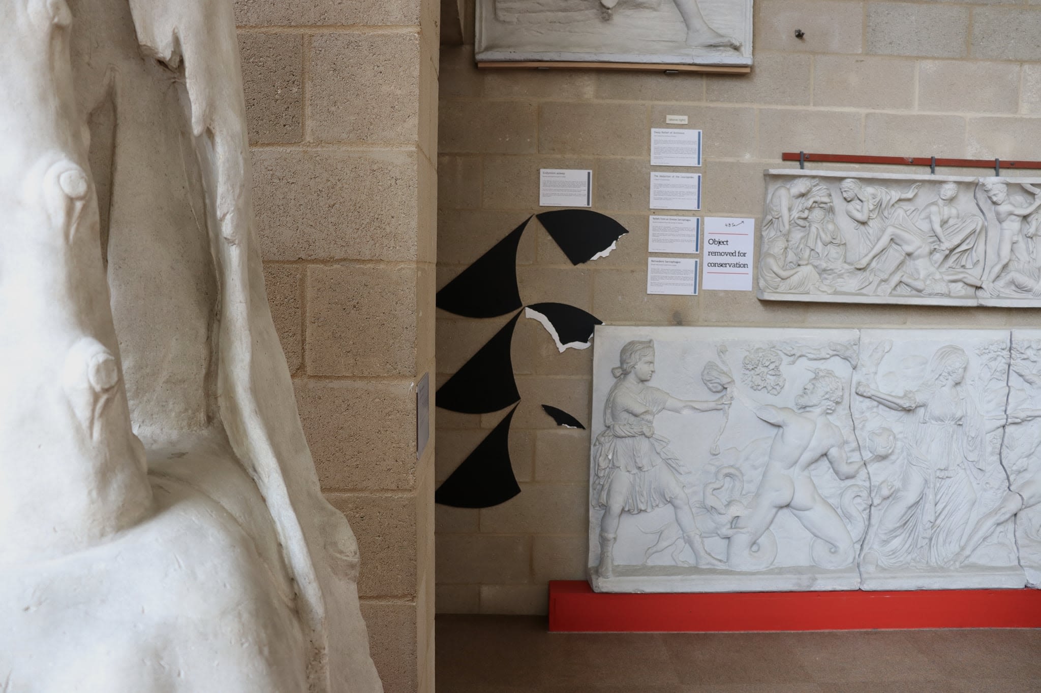 Shapes inspired by the mosaic at the baths of Caracalla, some are ripped