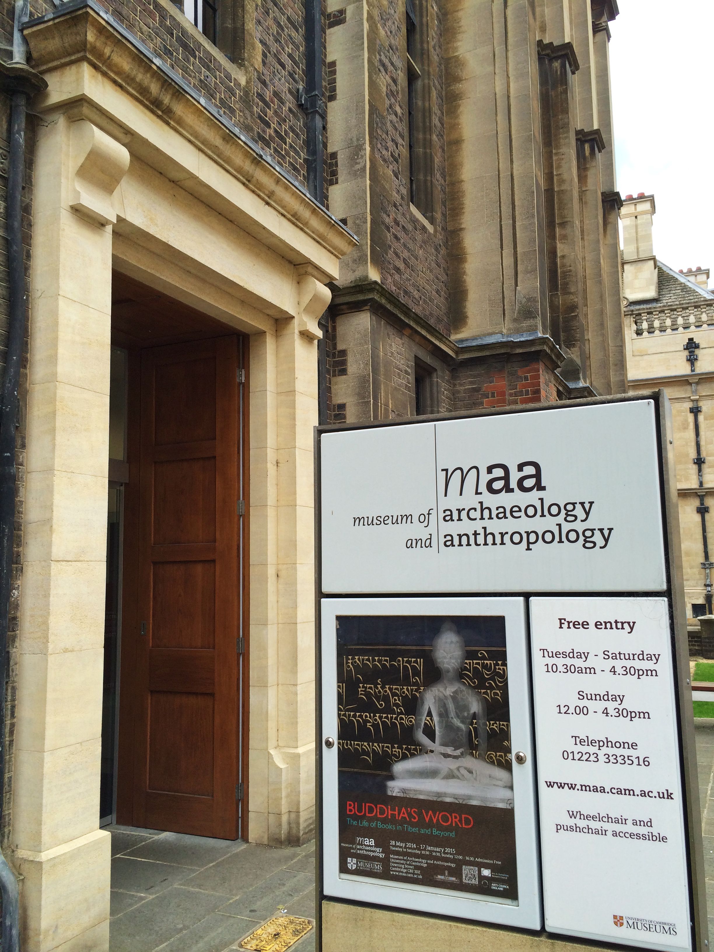 Entrance to The Museum of Archaeology and Anthropology