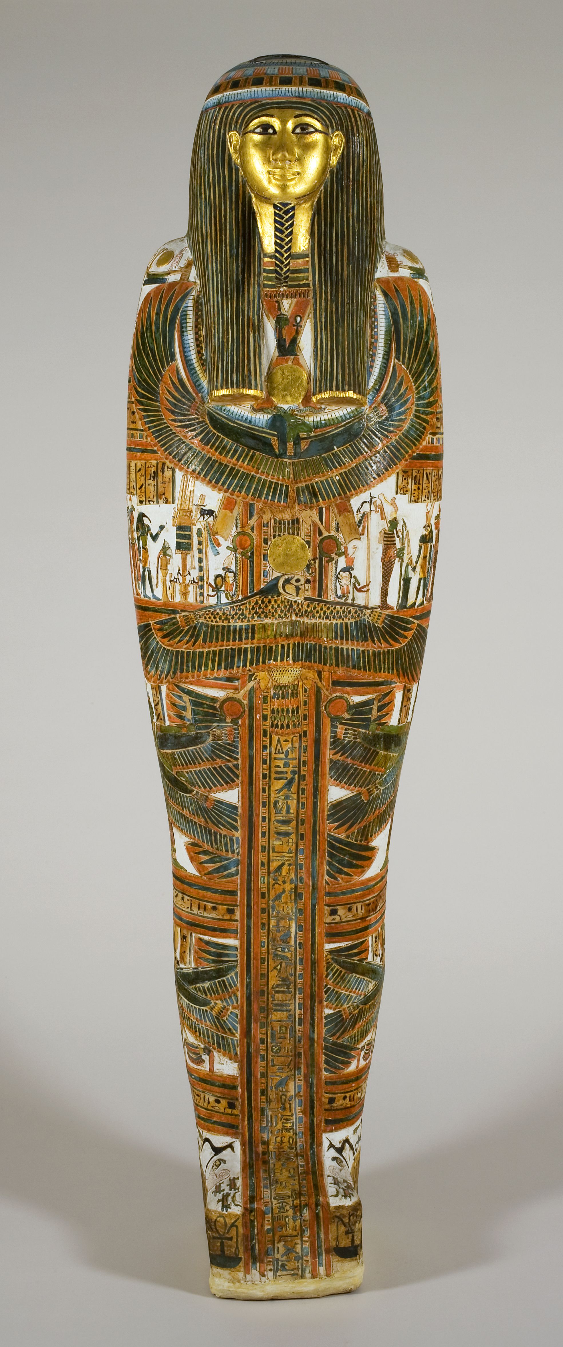 An Egyptian coffin 